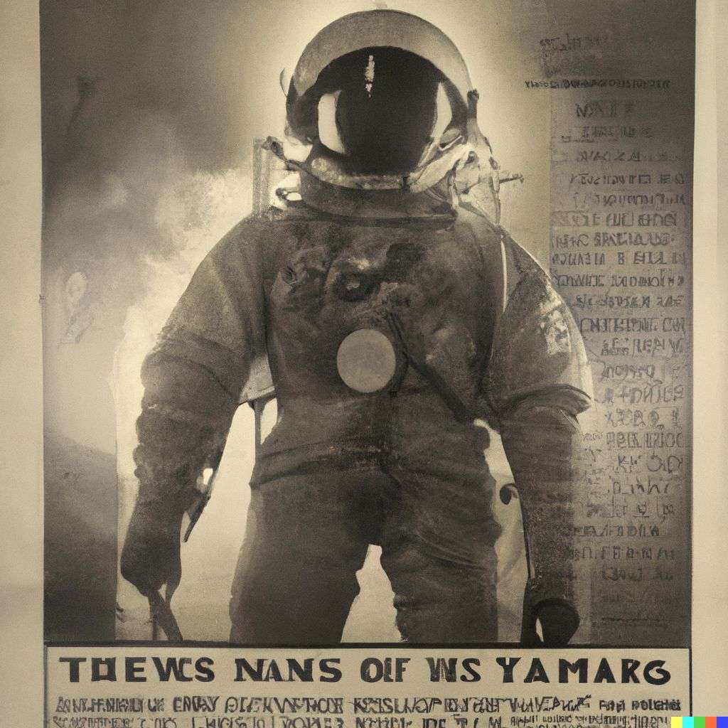 an astronaut, front page of The New York Times, 1910